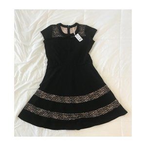NY Collection black with lace details dress